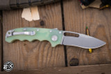 Demko Knives MGAD20 Folding Knife Natural Peel Ply G10 3.75" Kopis Stonewash