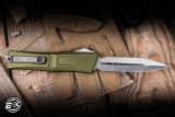 Microtech Combat Troodon Gen III OTF Automatic Knife OD Green 4" Dagger Stonewash 1142-10OD