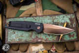 Protech TR-3 Automatic Knife Black Aluminum 3.5" 154CM Drop Point Rose Gold (Texas Blade Show Special)