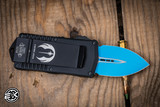 Preowned-Microtech Exocet Jedi Knight 1.9" Dagger Blue 157-1JK