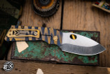 Medford TFF-1 Tactical Fighting Folder Knife Blue-Bronze "Lazy River" Titanium 4.0"  S45VN Tumbled