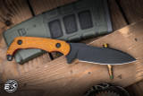 Toor Knives Pin-Up Apnea Fixed Blade Knife Tan Micarta 4.25" CPM Cruwear Black