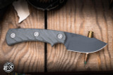Half Face Blades Beef Harpoon Back Country Fixed Blade Knife Grey G10 2.5" Sniper Grey Cerakote
