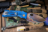 Medford TFF-1 Tactical Fighting Folder Knife Flame Blue Titanium 4.0" S45VN Vulcan