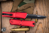 Microtech Combat Troodon Gen III OTF Automatic Knife Red 4" Interceptor Black 1217-1RDS