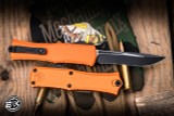 Microtech Hera II Mini OTF Automatic Knife Orange 3" Recurve Black 1705M-1OR