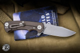 Hinderer Knives Project X Folding Flipper Knife Tri-Way Coyote G10 Battle Bronze 3.65" S45VN Clip Point