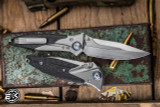 Microtech Socom Bravo Mini Folding Knife Carbon Fiber 3.4" M390 Spear Point Satin 262M-4CFTI