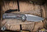 Preowned-Chris Reeve Knives Small Inkosi Folding Knife Natural Canvas Micarta 2.75" MagnaCut Drop Point SIN-1014