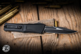 Microtech Combat Troodon Gen III OTF Automatic Tactical 4" M390 Bowie Black 1146-1T