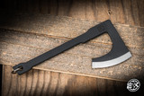 RMJ Tactical MORTIFER Mini Tomahawk Neck Knife Pendant 4" Graphite Black