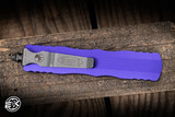 Microtech Dirac OTF Automatic Knife Purple 3" M390 Dagger Stonewash Apocalyptic Serrated 225-12APPU