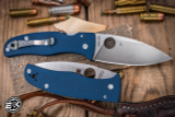 Spyderco Bodacious Folding Knife Cobalt Blue G10 3.63" CPM S30V Clip Point Satin C263GPCBL