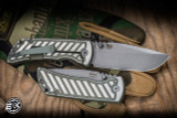 Mcnees Knives MAC2 Fastback Green Titanium 3.5" MagnaCut Drop Point Stonewash