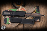 Microtech Marfione Select Combat Troodon Gen III OTF Automatic 4" Bowie Baker Forge Copper Mai Damascus 1146-16MS1