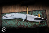 ProTech Cambria Custom Flipper Folding Knife Grey Aluminum 3.5" Mike Irie Drop Point CAMBRIA2025.004