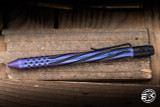 Nottingham Tactical Tibutton Titanium Pen Spiral Flutes x Dots Black/Blurple 5.5" G2 RHSL