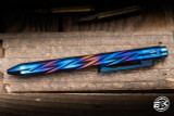 Nottingham Tactical TiButton Exotic Pen Full Spiral Flute Blue OilSlick Zirconium 5" Parker RHSL