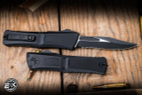 Microtech Combat Troodon Gen III OTF Automatic Tactical 4" M390 Bowie Black Serrated 1146-2T