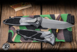 Microtech Socom Elite Auto Folding Knife Weathered Metal 4" M390 Tanto Apocalyptic Stonewash 161A-10APWME