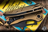 Microtech Stitch Automatic Folding Knife Tan 3.75" M390 Black 169-1TA