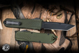 NEW-Guardian Tactical RECON-035 G2 OTF Automatic Knife OD Green 3.3" MagnaCut Tanto Black 98121-G2