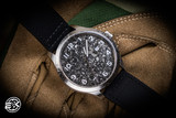 Layer Watches Custom 43MM Crystallized Titanium Leather Band