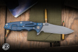 Rick Hinderer Knives Eklipse Folding Knife Skinny Slicer Blue G10 3.5″ Battle Blue