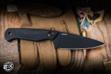Benchmade Dacian Fixed Blade Knife Black Micarta 3.5" Spear Point Cerakote Black 203BK-02