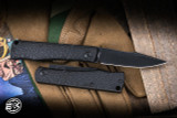 Drop Date: 7/11-11:00 EST Notorious EDC Kingpin Slipjoint Knife Stonewash Black PVD Jigged Titanium 2.9" MagnaCut