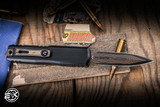 Microtech Marfione Select UTX-85 Gen III OTF Automatic Knife 3.1" Dagger Baker Forge CopperMai Damascus 1232-16MS1-1
