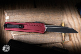 Microtech Cypher II OTF Automatic Knife Merlot Red 3.5" Wharncliffe Black Serrated 1241-2MR