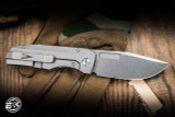 Vero Engineering Nova Framelock Folding Knife Titanium 3.65" MagnaCut Stonewash