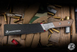 Microtech Boning Kitchen Knife Coyote Tan G10 6.1" M390 Stonewash 3100B-10CE