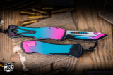 Retail Drop on 9/2 @ 12PM EST - Heretic Knives Hydra V4 OTF Automatic Knife Cell-Shaded Miami Vice 3.6" Tanto H406-CS-MV