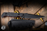 Toor Knives Darter S Fixed Blade Knife Shadow Black G10/Red Accent 4.25" M4 Black