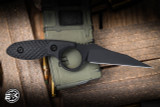 Toor Knives Cortano W Fixed Blade Knife Shadow Black G10 3.2" CPM M4 Wharncliffe