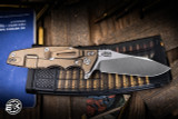 Rick Hinderer Knives Eklipse Skinny Slicer Folding Knife Coyote G10 3.5″ MagnaCut Stonewash Bronze