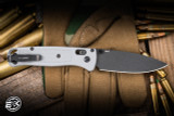 Preowned-Benchmade Bugout AXIS Folding Knife Storm Gray 3.24" S30V Cobalt Black 535BK-08