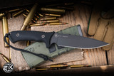 Spartan Blades Harsey Difensa Fixed Blade Knife Black Micarta 6.25" MagnaCut DLC