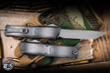 Microtech Combat Troodon Gen III OTF Automatic Knife Weathered Metal 4" Tanto Apocalyptic Stonewash 11144-10APWME