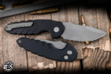 Blackside Customs Bad Idea Automatic Folding Knife Black Aluminum 3" MagnaCut Graymatter