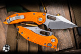 Microtech Stitch Automatic Folding Knife Orange 3.75" M390 Stonewash 169-10OR