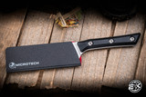 Microtech Santoku Kitchen Cutlery Knife Black G10 4.2" M390 Stonewash 3300-10BK