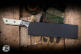 Microtech Chef Kitchen Knife Ivory G10 8" M390 Stonewash 3000B-10IV
