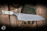Microtech Chef Fixed Blade Knife Ivory G10 8" M390 Stonewash 3000B-10IV