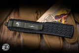 Preowned- Microtech Tri-Grip Ultratech  OD Green Cerakote OTF Knife 3.4" M390 Drop Point Black 121T-1ODEKS