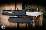 Microtech UTX-85 Gen IV OTF Automatic Knife Black 3" M390 Apocalyptic Stonewash 12314-10AP