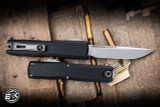 Microtech Ultratech Gen IV OTF Automatic Knife Black  Aluminum 3.5" M390 Stonewash 11214-10