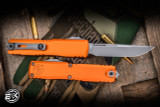 Microtech Ultratech Gen IV OTF Automatic Knife Orange Aluminum 3.5" M390 Apocalyptic Stonewash 11214-10APOR